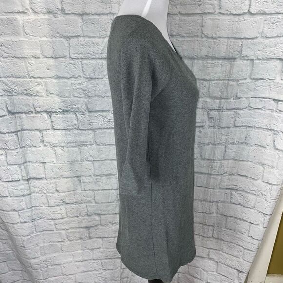 Mossimo women S scoopneck cotton blend dress w/elbow sleeve grey - Picture 5 of 9